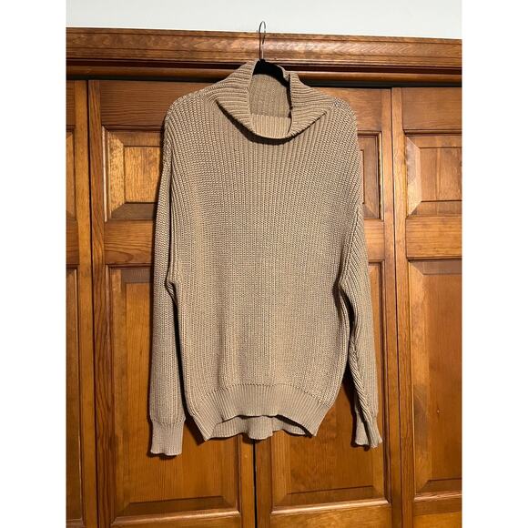 Wilfred Women's Montpellier Turtleneck Sweater Heather Constant Camel Size M - Picture 2 of 10
